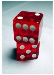 Dice D6 Loaded Red 7 & 11 Pair