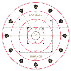 ENHANCE Tabletop RPGs - Spell AoE Damage Marker