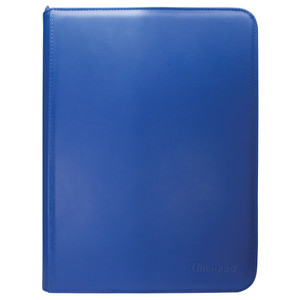 Vivid 9-Pocket Zippered PRO-Binder: Blue