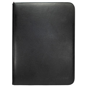 Vivid 9-Pocket Zippered PRO-Binder: Black