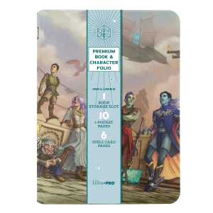 Printed Leatherette Book Folio featuring: Bells Hells Team Lineup from Critical Role