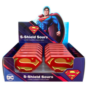 Superman S-Shield Sour 0.6 Ounce 12 Count