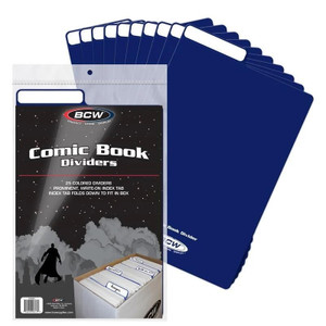 Comic Book Dividers Blue 25ct Pack