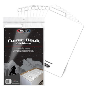 Comic Book Dividers White 25ct Pack