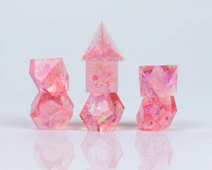 Cloak & Dagger Pink 7ct Polyhedral Dice Set