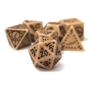 Illusory Stone Sandstone 7ct Polyhedral Dice Set