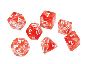 Red Cloud Resin 7ct Polyhedral Dice Set