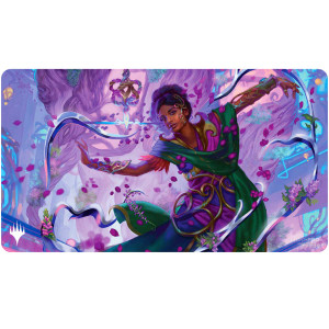 MTG 2025 Aetherdrift Set Playmat Commander A for Magic: The Gathering