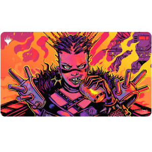 MTG 2025 Aetherdrift Set Playmat Borderless Racer 4 for Magic: The Gathering