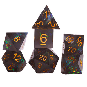 Sharp Night Fairy 7ct Polyhedral Dice Set