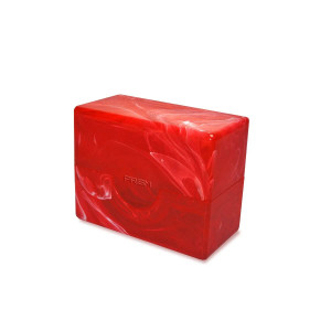 PRISM DECK CASE - 50CT - CARNELIAN RED