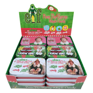 Elf Pass The Syrup Maple Candy Tin 1.5oz 18ct