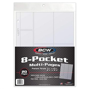 Pages Pro 8-Pocket Multiple Size Pockets 20ct Pack