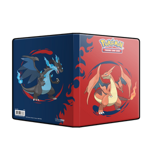 Mega Charizard X and Mega Charizard Y 4-Pocket Portfolio for the Pokémon Trading Card Game