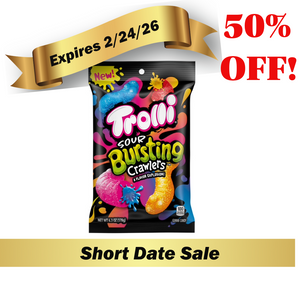 50% OFF Trolli Sour Bursting Brite Crawlers 6.3 Ounce 8 Count Peg Bag