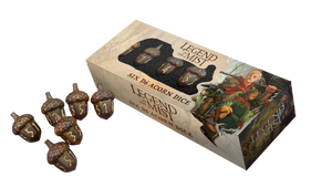 PRE-ORDER Legend in the Mist Resin Acorn Dice D6 6ct Set