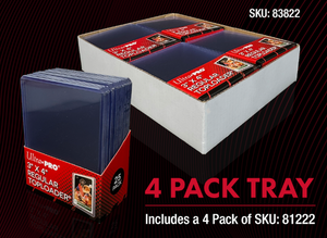 PRE-ORDER 3" x 4" Clear Regular TOPLOADER Card Protectors (100CT) (4 Pack Tray) for Standard Size Cards