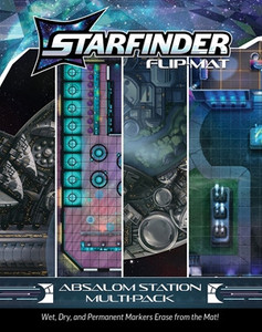 PRE-ORDER Starfinder RPG Flip-Mat Absalom Station Multi-Pack