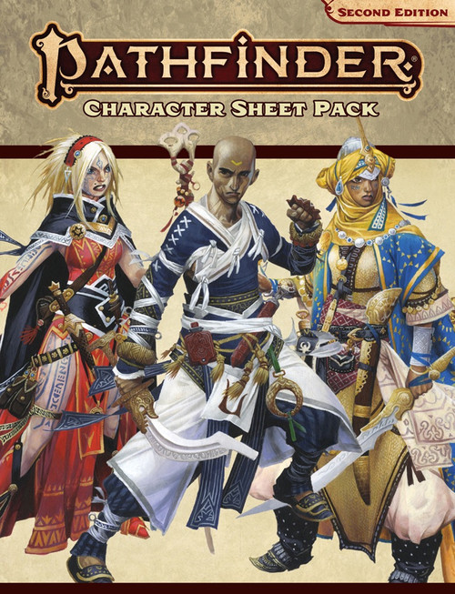 Pathfinder RPG Second Edition Character Sheets