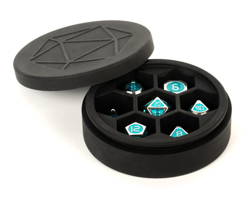 Silicone Round Dice Case Black