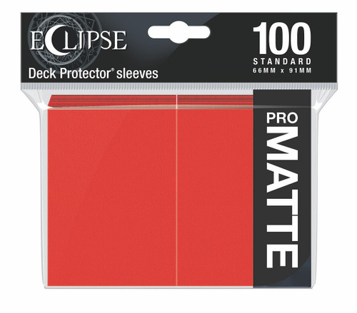 Eclipse Matte Standard Sleeves: Apple Red