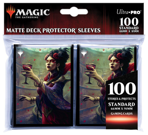 SALE Innistrad Crimson Vow 100ct Sleeves V5 featuring Henrika, Infernal Seer for Magic The Gathering