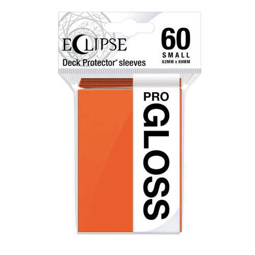 Sleeves Eclipse Gloss Small 60ct Pumpkin Orange