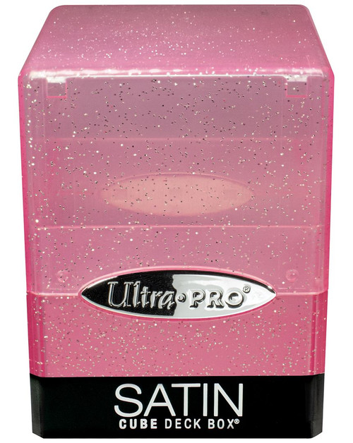 Satin Cube - Glitter Pink