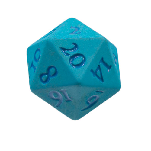 Vivid Heavy Metal Dice Light Blue