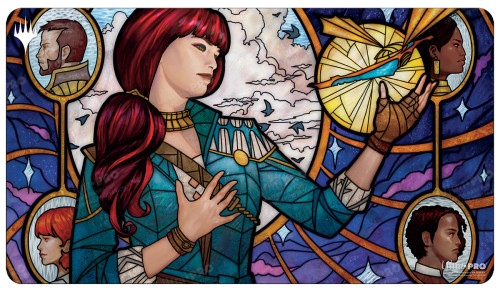 Dominaria United Playmat E featuring Jhoira, Ageless Innovator for Magic: The Gathering