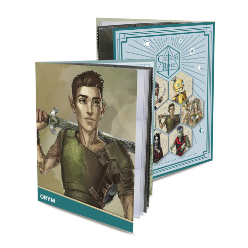 SALE RPG Folio with Stickers featuring: Orym from Critical Role