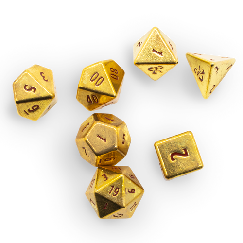 50th¬†Anniversary 7RPG Heavy Metal Dice for Dungeons & Dragons