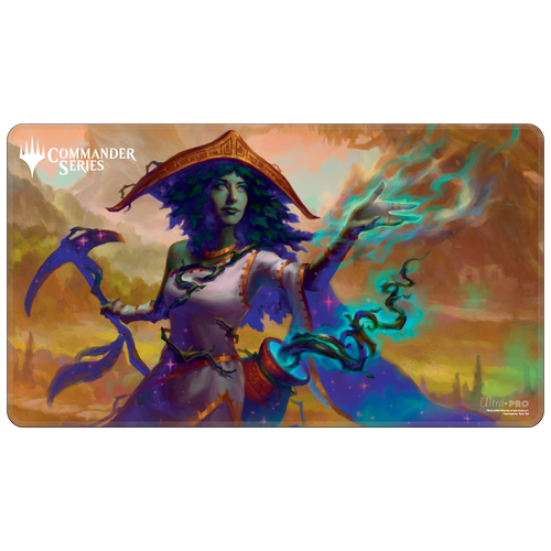 Commander Series Release 2 Allied Color Q2 2024 Stitched Edge Playmat Sythis for Magic The Gathering