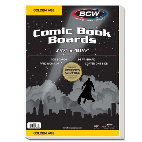 Golden Comic Backing Boards 100ct Pack