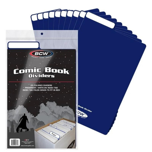 Comic Book Dividers Blue 25ct Pack