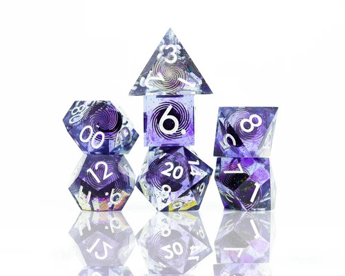 Sharp Midnight 7ct Polyhedral Dice Set