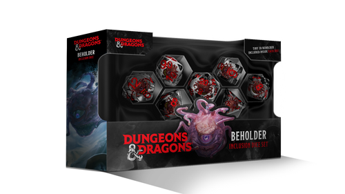 Dungeons & Dragons Beholder Resin 7ct Polyhedral Dice Set