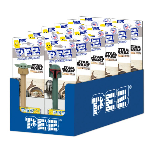 Pez Mandalorian Blister Card 0.87 Ounce 12 Count