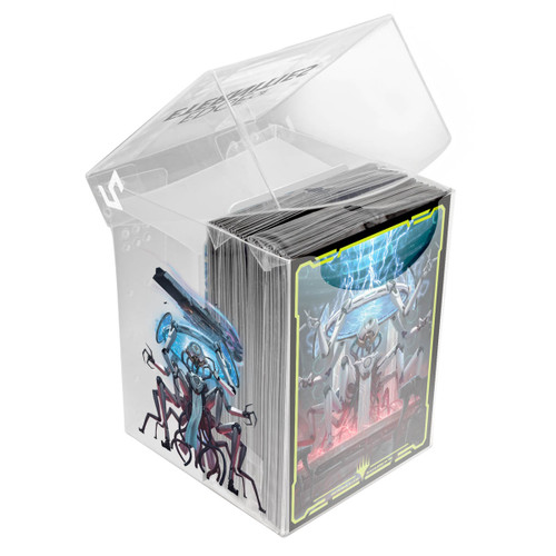Edge of Eternities 100ct Deck Protector Sleeves in Clear Box Commander A for Magic: The Gathering