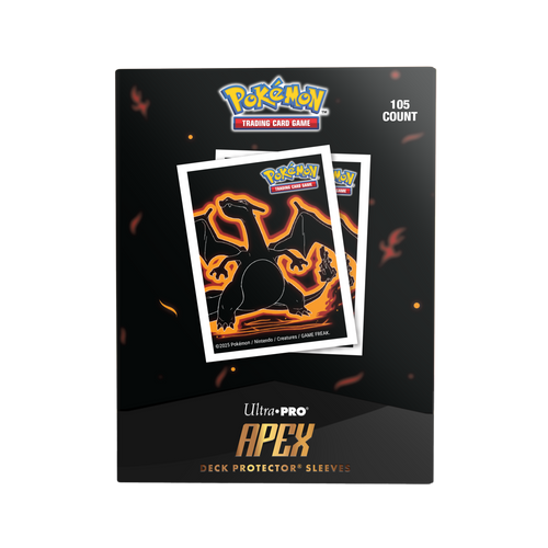 Pokemon Neon Kanto Charizard 105ct APEX Deck Protector® Sleeves