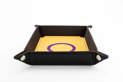 Pride Fold Up Velvet Dice Tray Intersex