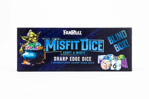 Mystery Misfit Sharp Edge Resin Polyhedral Dice Set