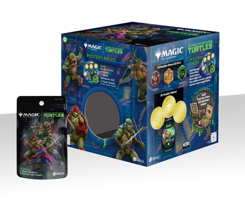 Magic The Gathering Teenage Mutant Ninja Turtles Dice Treasure Packs 25ct Display