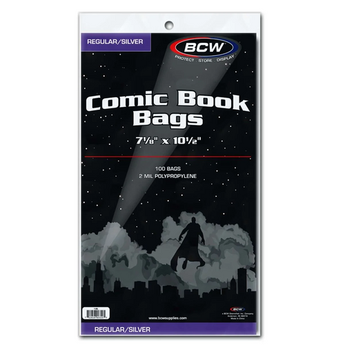 Comic Bag Silver/Regular 100ct Pack