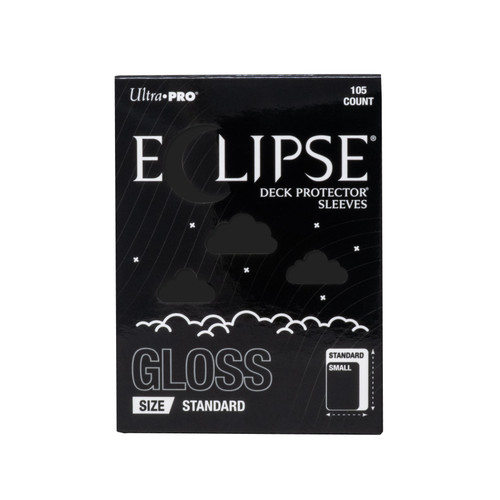 PRE-ORDER Sleeves Eclipse Gloss Standard Jet Black 105ct (2026)