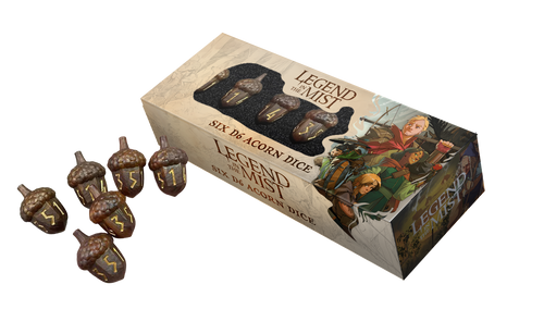 PRE-ORDER Legend in the Mist Resin Acorn Dice D6 6ct Set