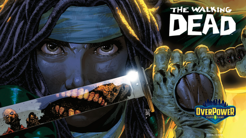 PRE-ORDER OverPower CCG: Skybound Premium Format Playmat MICHONNE - The Walking Dead