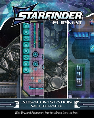 PRE-ORDER Starfinder RPG Flip-Mat Absalom Station Multi-Pack
