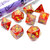 Lab Dice 5 Vortex Polyhedral Underworld/Yellow 7ct Dice Set