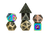 Mystery Misfit Mini Metal Polyhedral Dice Set